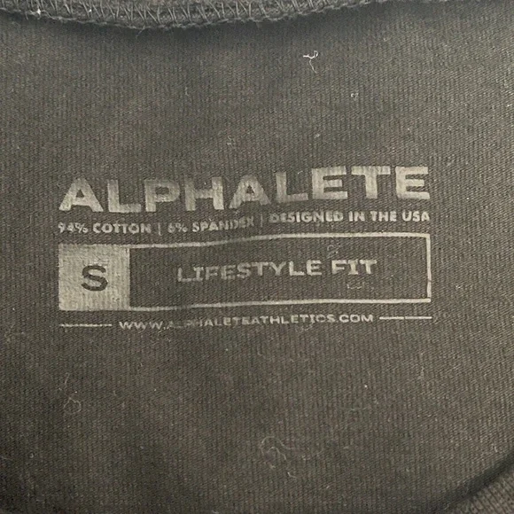 Alphalete PBNS Athletic Black Crop Top Small - Picture 7 of 8